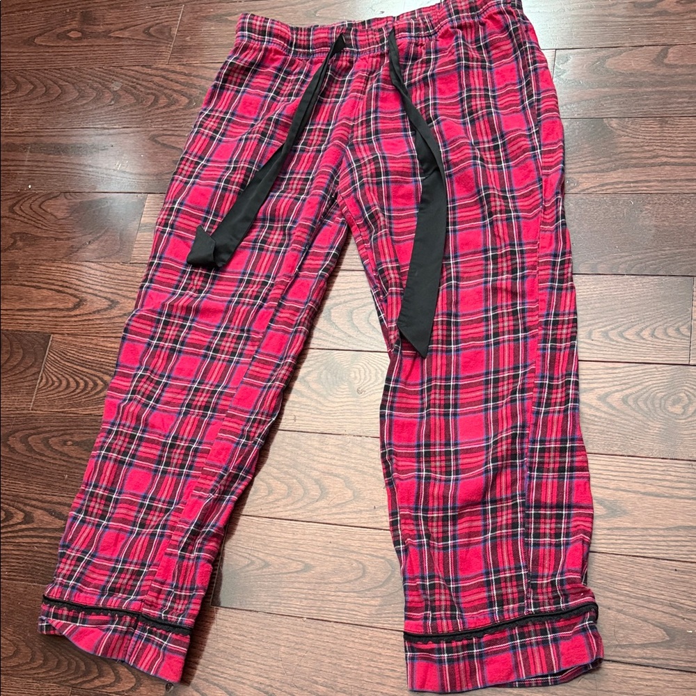 La SENZA Red Plaid Women's Pants
